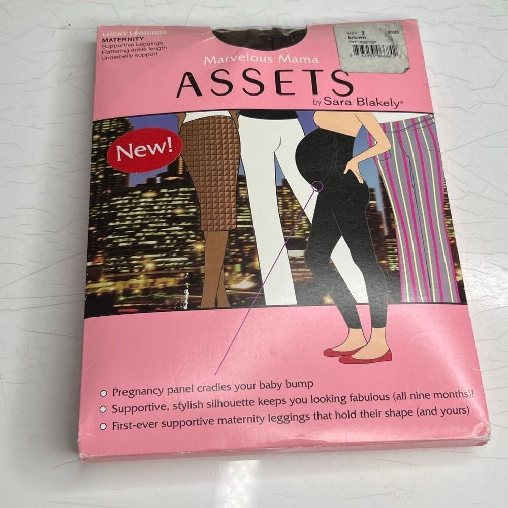 Assets by Sara Blakely Marvelous Mama Maternity Lucky Leggings in size 2 and bro